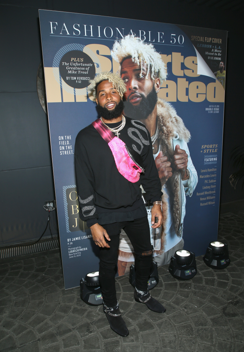 Odell Beckham Jr. attends SI Fashionable 50 Event on July 12, 2018 in Los Angeles, California.